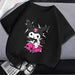 Kuromi Kids' Monochrome Cartoon T-Shirt: A Festive Fashion Essential