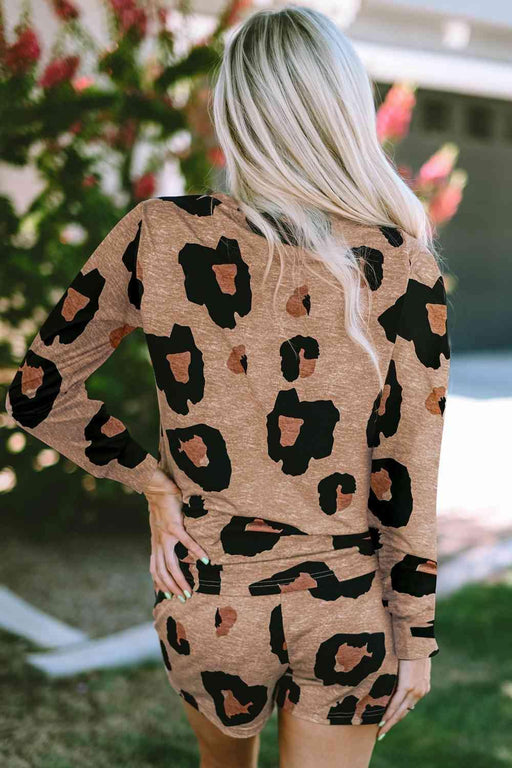 Bold Leopard Print Stretchy Co-ord Set for Effortless Chic