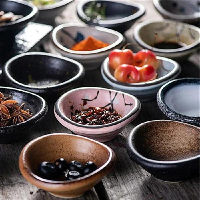 Japanese Elegance: Premium Ceramic Tableware Set for Stylish Serving of Sauces and Snacks