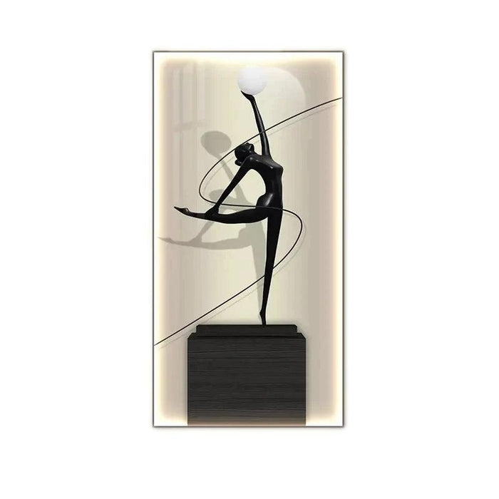 Modern LED Abstract Figure Wall Decor - Stylish Illuminated Art for Contemporary Spaces