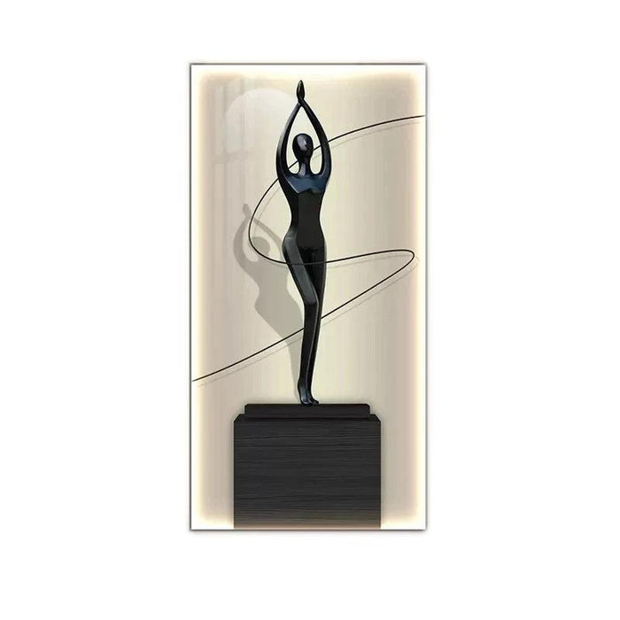 Modern LED Abstract Figure Wall Decor - Stylish Illuminated Art for Contemporary Spaces