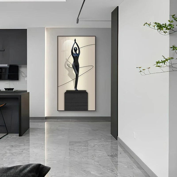 Modern LED Abstract Figure Wall Decor - Stylish Illuminated Art for Contemporary Spaces