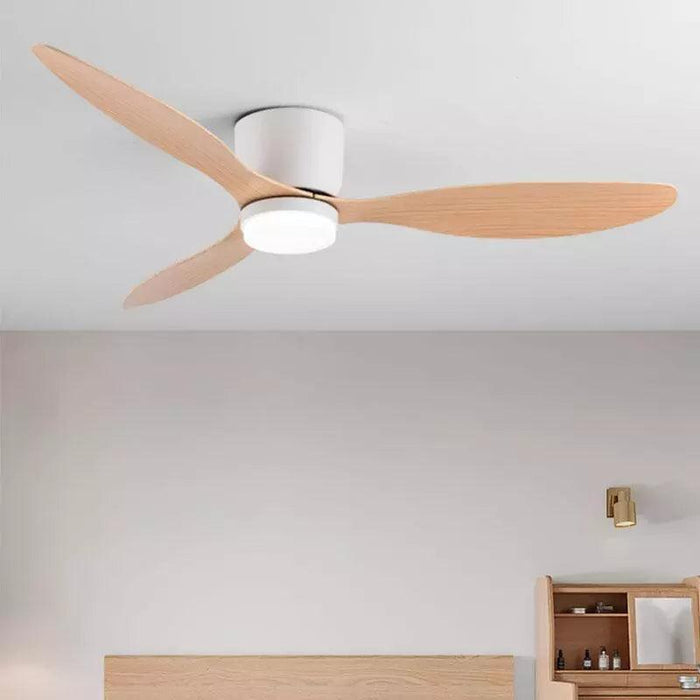 Lux&Vitae Modern Low-Profile Ceiling Fan with Remote Control - 6 Speed DC Motor