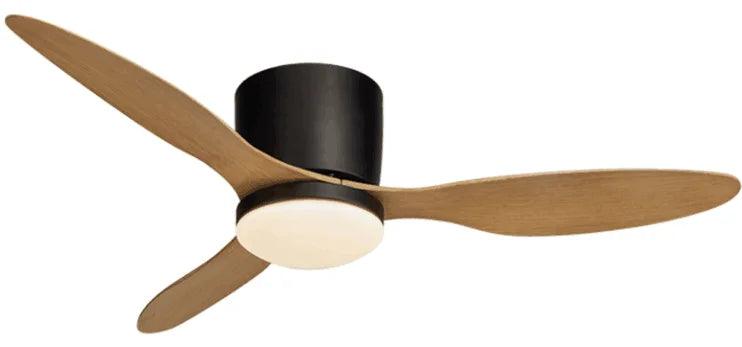 Lux&Vitae Modern Low-Profile Ceiling Fan with Remote Control - 6 Speed DC Motor