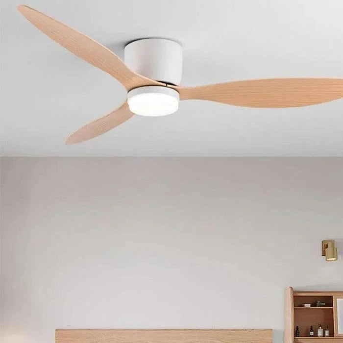 Lux&Vitae Modern Low-Profile Ceiling Fan with Remote Control - 6 Speed DC Motor