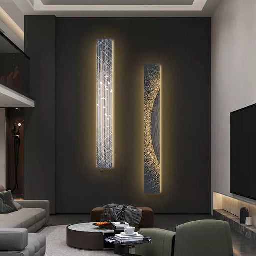 Contemporary LED Wall Lamp with Remote Control for Living Room and Hotel Lighting
