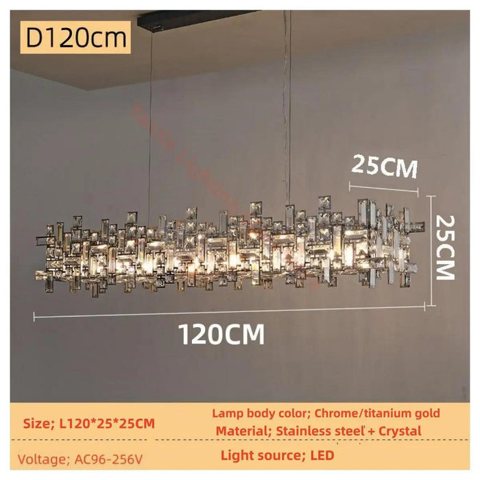 Stylish Adjustable LED Crystal Chandelier – Ideal for Any Room Decor