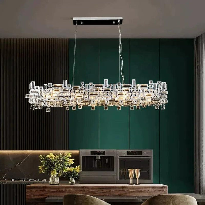 Stylish Adjustable LED Crystal Chandelier – Ideal for Any Room Decor