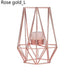 Nordic Chic: Modern Iron Candle Holders with Geometric Flair