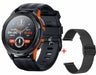 Rugged Men's Tactical Smartwatch - 1.43" AMOLED Display, Waterproof, Bluetooth Connectivity, 100+ Sports Modes, Long-lasting Battery