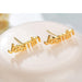 Custom Engraved Gold Stainless Steel Earrings - A Touch of Elegance and Individuality