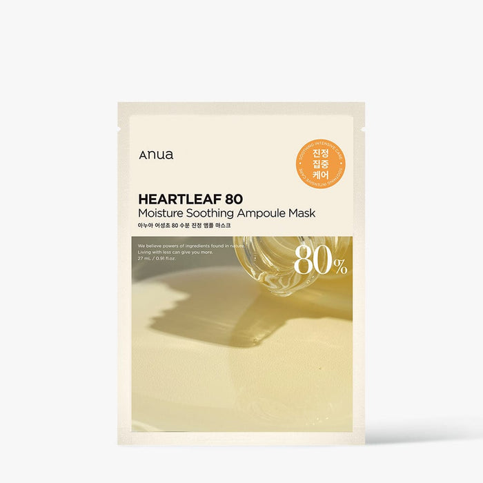 Heartleaf 80 Moisture Soothing Ampoule Mask for Skin Calmness - Hydrating Elixir