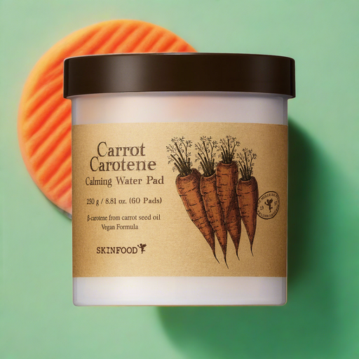 Carrot Carotene Calming Water Pads - Nourishing Skin Treatment with Beta-Carotene and Antioxidants