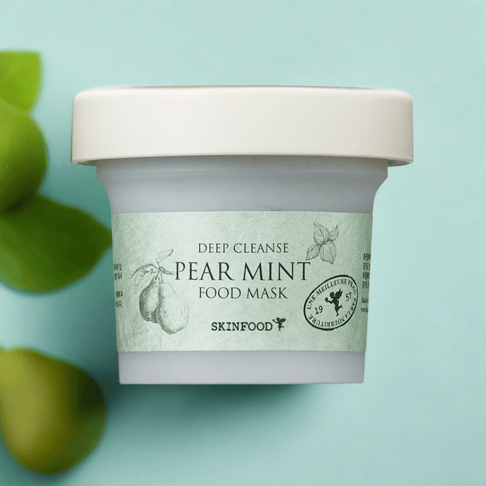 Pear & Mint Purifying Clay Mask - Skin Cleansing & Revitalizing Treatment