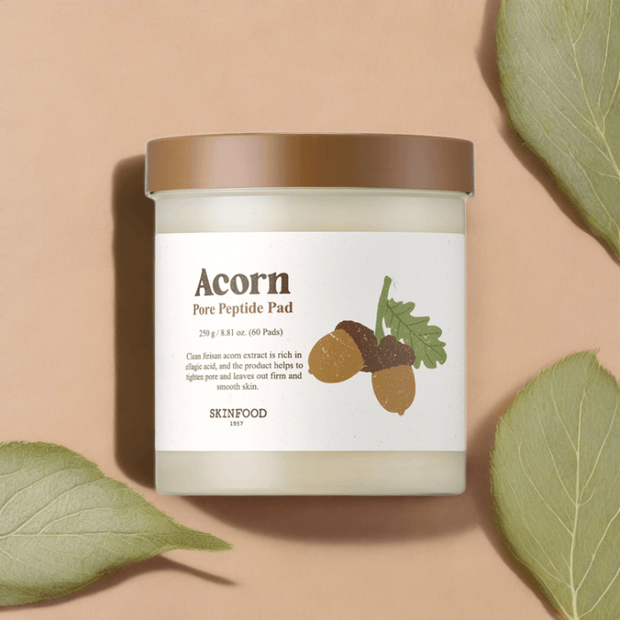 Acorn Peptide Exfoliating Pads for Pore Refinement by SKINFOOD - Radiance Booster