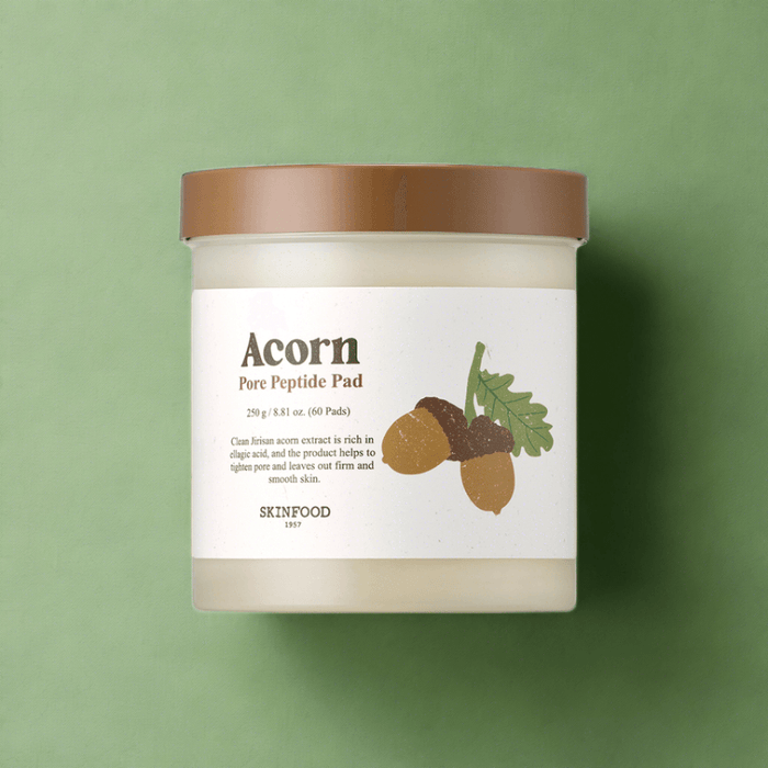 Acorn Peptide Exfoliating Pads for Pore Refinement by SKINFOOD - Radiance Booster