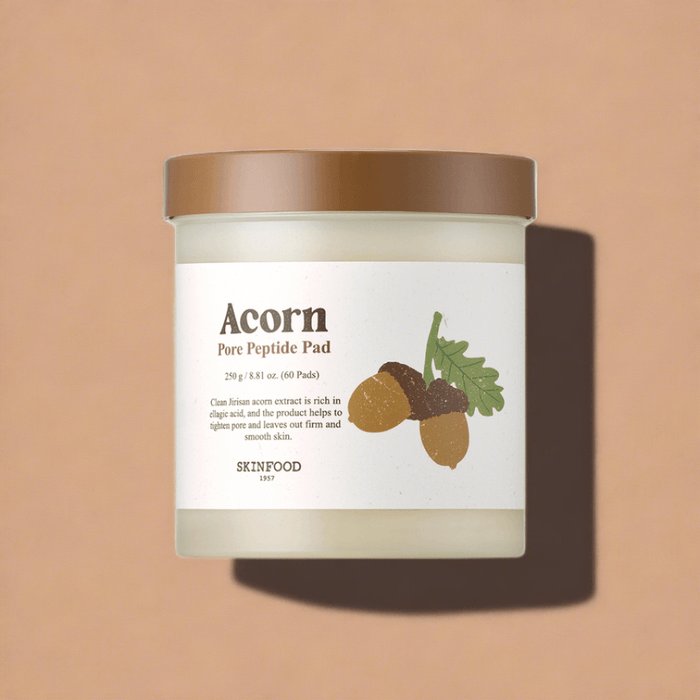 Acorn Peptide Exfoliating Pads for Pore Refinement by SKINFOOD - Radiance Booster