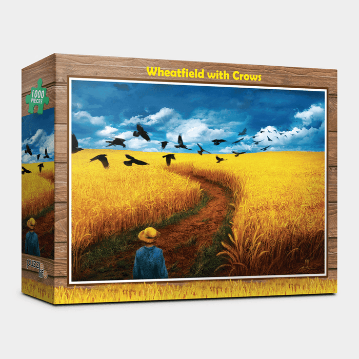 "Crows Over Wheatfield" 1000-Piece Art Puzzle for Creative Exploration