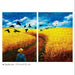 "Crows Over Wheatfield" 1000-Piece Art Puzzle for Creative Exploration