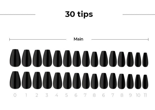 Carbon Chic Black Gel Nail Kit - Ultimate Set for Trendy Manicures and Easy Application