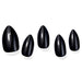 Elegant Carbon Black Gel Nail Kit with 30 Tips - Effortlessly Enhance Your Look