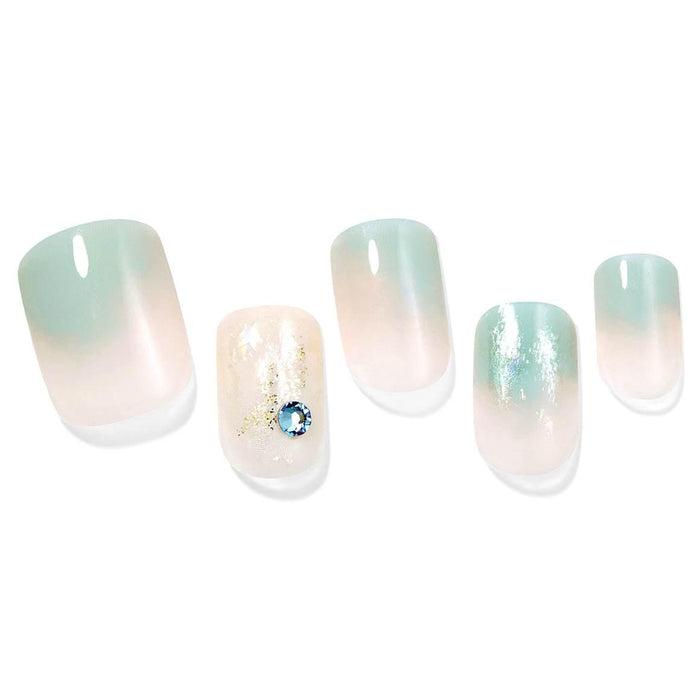 Ocean Chic Gel Nail Art Set with 30 Tips & Essential Tools for Flawless Manicures