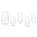 Chic White Titanium Gel Nail Kit with 30 Tips and Tools for Effortless Elegance