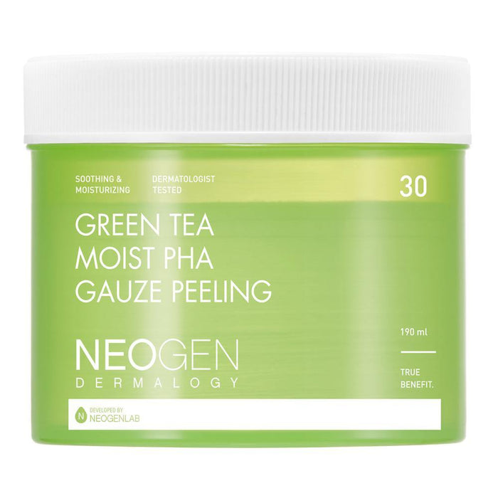 NEOGEN Dermalogy Green Tea PHA Gauze Peeling - Skin Revitalization and Moisture Boost (30 Sheets)