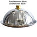 Elegant Gold 304 Stainless Steel Round Food Cover Tray for Culinary Delights