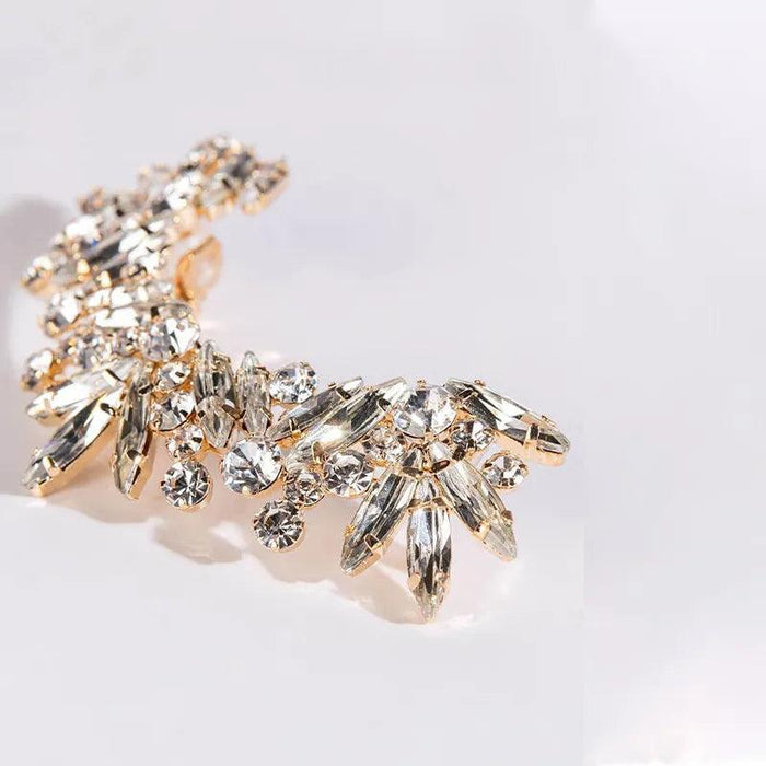 Rhinestone Ear Cuff Collection - Dazzling Crystal Clips for Trendy Women