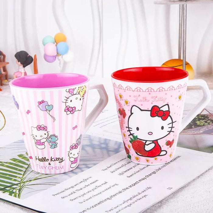 Sanrio Characters Hello Kitty Melamine Tumbler - Anime Print - Children's Beverage Mug