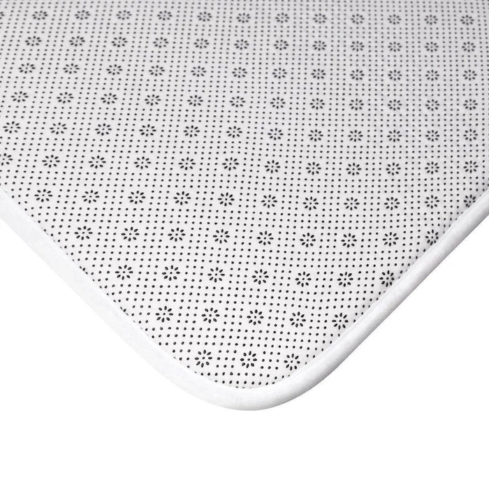 Festive Christmas Plaid Memory Foam Bath Mat with Anti-Slip Backing