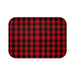 Festive Christmas Plaid Memory Foam Bath Mat with Anti-Slip Backing