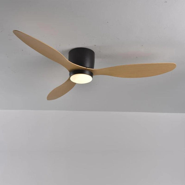 Contemporary White Ceiling Fan with LED Illumination, Remote Control, and Adjustable Diameters - 42/52 Inches