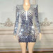 Glamorous Sequin Sheath Dress with Sheer Accents for Special Occasions