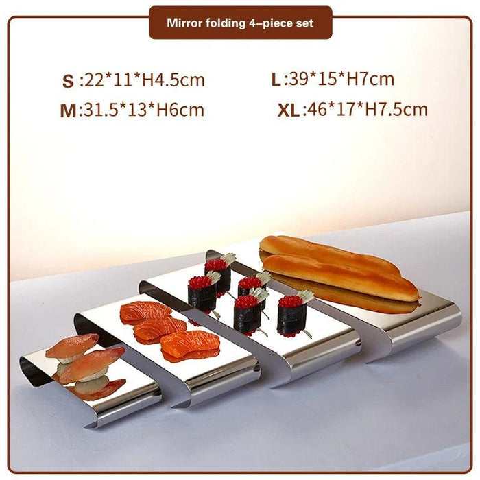 Stainless Steel Elegant Dessert and Fruit Display Set - Perfect for Weddings and Special Occasions