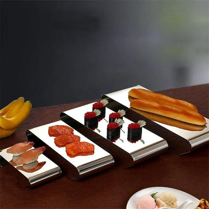 Chic Stainless Steel Dessert and Fruit Display Set - Ideal for Weddings and Special Celebrations