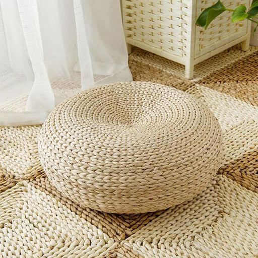 Sustainable Handcrafted Tatami Meditation Cushion Ensemble with Detachable Pillows