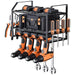 Wall-Mounted Metal Drill Storage Rack - Heavy-Duty and Easy to Install