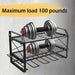 Wall-Mounted Metal Drill Storage Rack - Heavy-Duty and Easy to Install