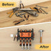 Wall-Mounted Metal Drill Storage Rack - Heavy-Duty and Easy to Install