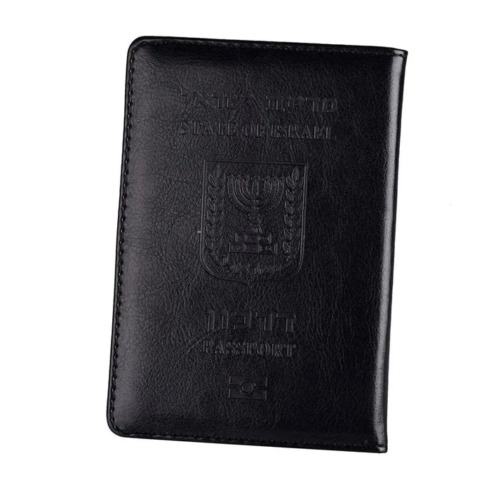 Israel RFID-Blocking Passport Wallet - Elegant Faux Leather Travel Organizer for All Travelers