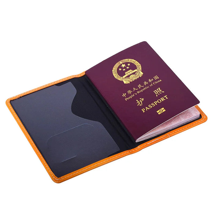 Israel RFID-Blocking Passport Wallet - Elegant Faux Leather Travel Organizer for All Travelers