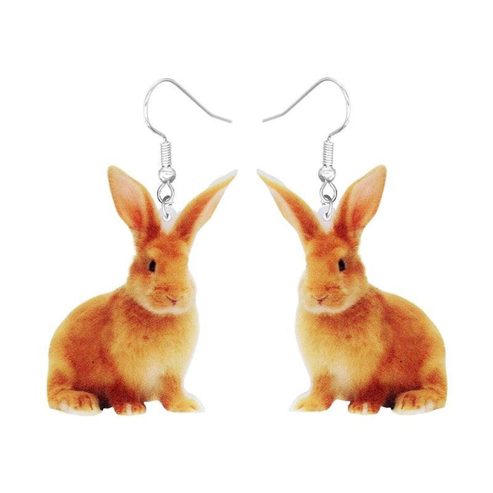 Enchanting Animal Delights: Playful Acrylic Earrings Set for Women