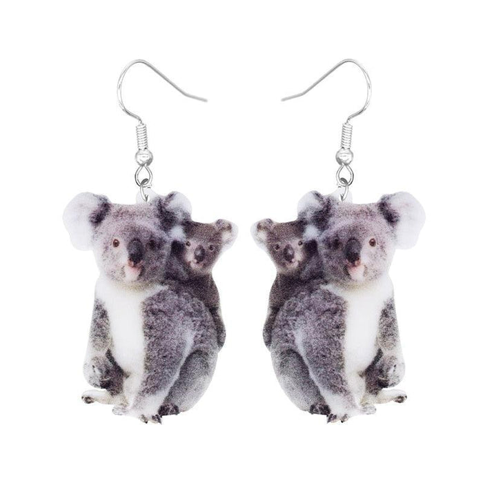 Enchanting Animal Delights: Playful Acrylic Earrings Set for Women