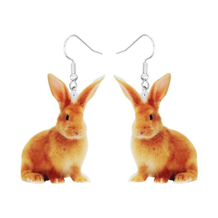 Enchanting Animal Delights: Playful Acrylic Earrings Set for Women