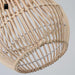 Woven Rattan Mushroom Pendant Lamp for Rustic Home Design