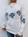 Festive Snowflake Pattern Turtleneck Pullover Sweater - Cozy Winter Essential