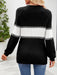 Chic Color Block Turtleneck Sweater - Essential Winter Wardrobe Staple for Women