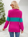 Chic Color Block Turtleneck Sweater - Essential Winter Wardrobe Staple for Women